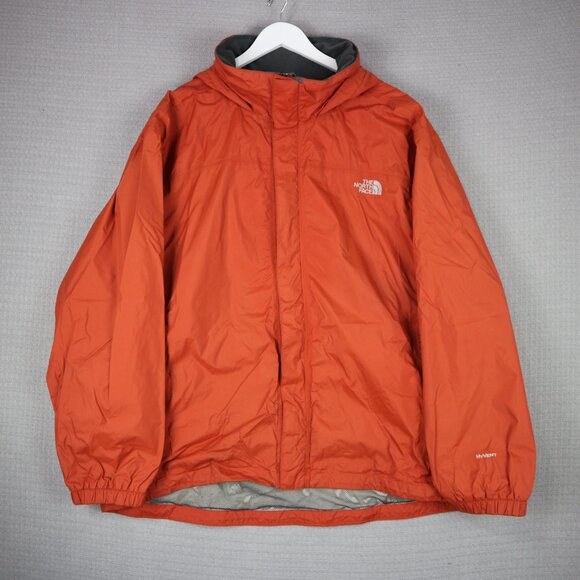 The North Face Orange Shell Packable Hooded Jacket Mens XXL - Picture 1 of 8